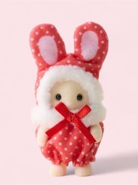 Red Calico Critters Colorful Bunny Costume Babies